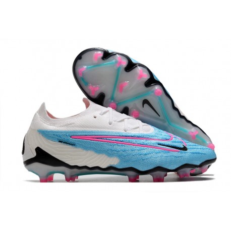 Botas de Futbol Nike Phantom GX Elite FG Azul Báltico Rosa Blast Blanco