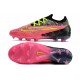 Botas de Futbol Nike Phantom GX Elite FG Rosa Negro Amarillo