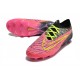 Botas de Futbol Nike Phantom GX Elite FG Rosa Negro Amarillo