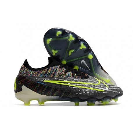 Botas de Futbol Nike Phantom GX Elite FG Negro Voltio Blanco Azul Glow