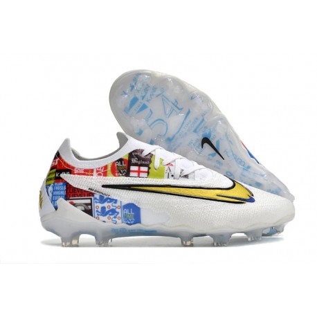 Nike Phantom GX Elite FG Nuevo Tacos Blanco Dorado