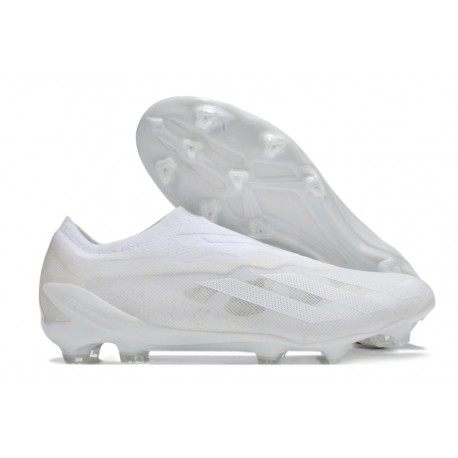 Bota de fútbol X Crazyfast.1 Laceless Blanco