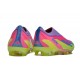 Bota de fútbol X Crazyfast.1 Laceless Korean Nights Son - Limón Lúcido Azul Rosa