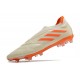 Bota de fútbol adidas Copa Pure + FG Off Blanco Equipo Solar Naranja