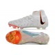 Tacos de Fútbol Nike Phantom Luna Elite FG Blanco Negro Total Naranja