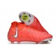 Tacos de Fútbol Nike Phantom Luna Elite FG Carmesí Vivo Blanco