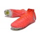 Tacos de Fútbol Nike Phantom Luna Elite FG Carmesí Vivo Blanco
