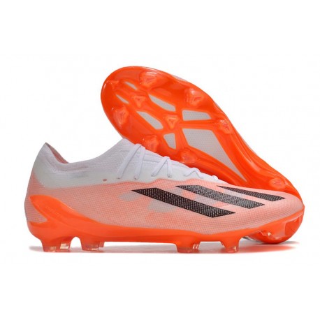 adidas X Crazyfast Messi.1 FG Bota Blanco Naranja Negro