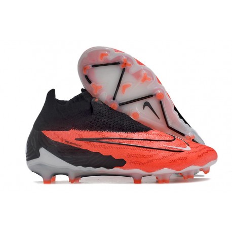 Nike Phantom GX Elite Dynamic Fit FG Carmesí Vivo Negro Blanco