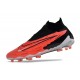 Nike Phantom GX Elite Dynamic Fit FG Carmesí Vivo Negro Blanco