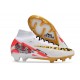 Nike Air Zoom Mercurial Superfly 9 Elite FG MR Blanco Rojo Oro