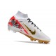 Nike Air Zoom Mercurial Superfly 9 Elite FG MR Blanco Rojo Oro