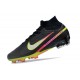 Nike Air Zoom Mercurial Superfly 9 Elite FG MR Negro Plateado de Muchos