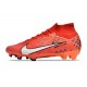 Nike Air Zoom Mercurial Superfly 9 Elite FG MDS Carmesí Claro Marfil Claro Mandarina Viva