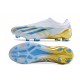 Bota de fútbol X Crazyfast.1 Laceless Blanco Azul Oro