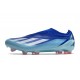 Bota de fútbol X Crazyfast.1 Laceless Royal Vivo Blanco Sola Rojo