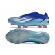Bota de fútbol X Crazyfast.1 Laceless Royal Vivo Blanco Sola Rojo