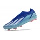 Bota de fútbol X Crazyfast.1 Laceless Royal Vivo Blanco Sola Rojo