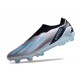 Bota de fútbol X Crazyfast.1 Laceless Plateado Met Azul Felicidad Negro