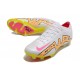 Nike Air Zoom Mercurial Vapor XV Elite FG Blanco Rosa Amarillo