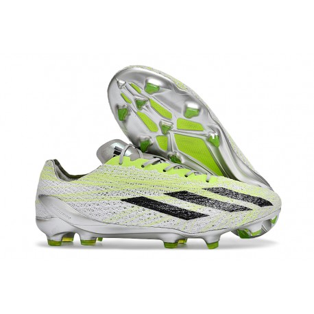 adidas X Crazyfast Strung+ FG Gris Negro Limón Lúcido