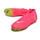 Tacos de Fútbol Nike Phantom Luna Elite FG Rosa Amarillo