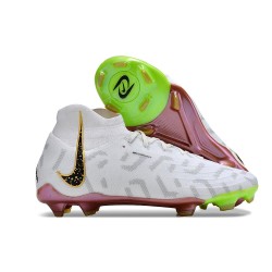 Tacos de Fútbol Nike Phantom Luna Elite FG X WWC Blanco Negro Oro