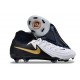 Botas Nike Phantom Luna 2 Elite FG Blanco Negro Mtlc Dorado Moneda