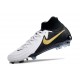 Botas Nike Phantom Luna 2 Elite FG Blanco Negro Mtlc Dorado Moneda