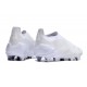Zapatillas adidas Predator Elite Laceless FG Blanco Plateado Met