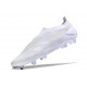 Zapatillas adidas Predator Elite Laceless FG Blanco Plateado Met