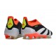 Zapatillas adidas Predator Elite Laceless FG Negro Blanco Rojo