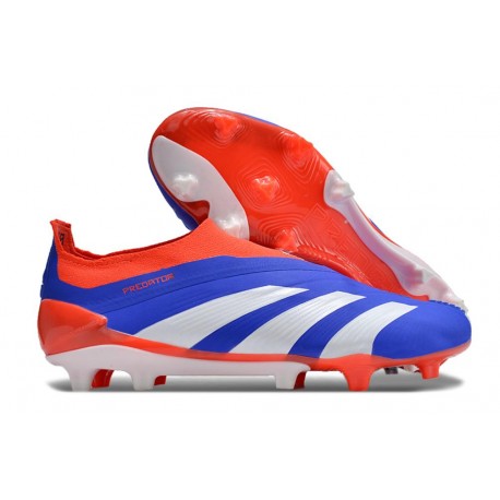 Zapatillas adidas Predator Elite Laceless FG Azul Rojo Blanco