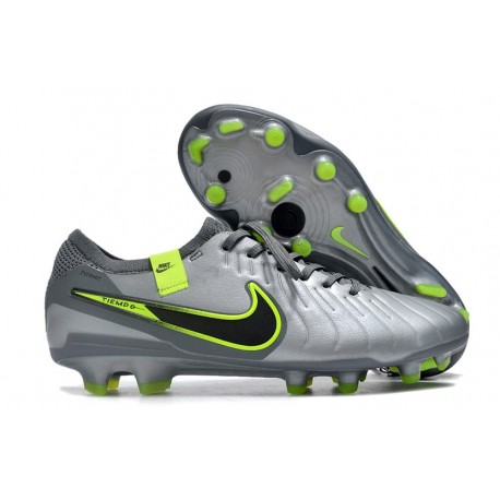 Nike Tiempo Legend 10 Elite FG Gris Negro Verde