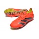 adidas Predator Elite L FG Bota Rojo Negro Amarillo
