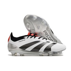 adidas Predator Elite L FG Bota Blanco Negro Rojo