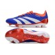 adidas Predator Elite L FG Bota Azul Blanco Rojo