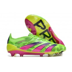 adidas Predator Elite L FG Team Verde Solar Team Shock Amarillo Limón Lúcido