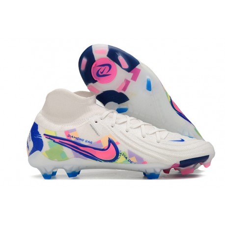 Botas Nike Phantom Luna 2 Elite FG Blanco Rosa Azul
