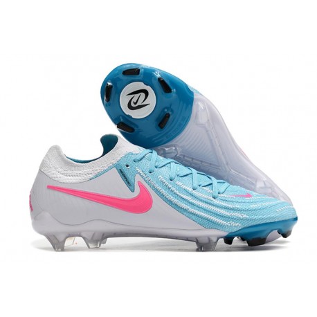 Tacos Nike Phantom Luna II Elite FG L Blanco Azul Rosa