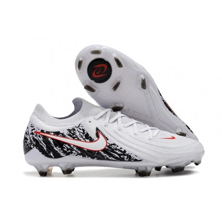 Tacos Nike Phantom Luna II Elite FG L Blanco Negro Rojo