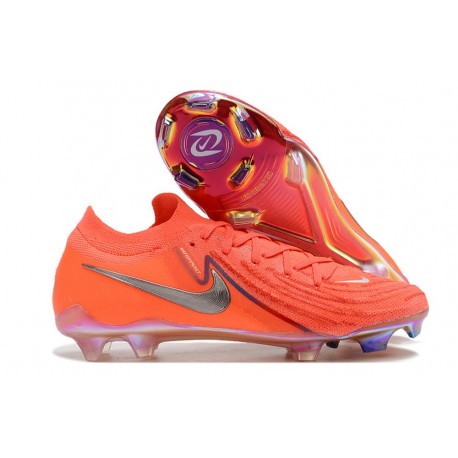 Tacos Nike Phantom Luna II Elite FG L Carmesí Vivo Blanco