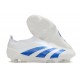 Zapatillas adidas Predator Elite Laceless FG Blanco Azul