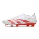 Zapatillas adidas Predator Elite Laceless FG Blanco Rojo