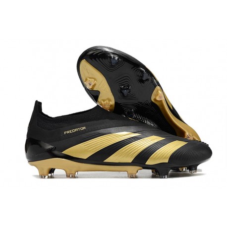 Zapatillas adidas Predator Elite Laceless FG Negro Oro