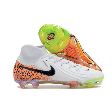 Botas Nike Phantom Luna 2 Elite FG Blanco Negro Naranja