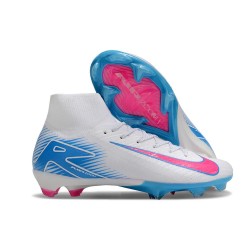 Nike Botas Mercurial Superfly X Elite FG Blanco Azul Rosa
