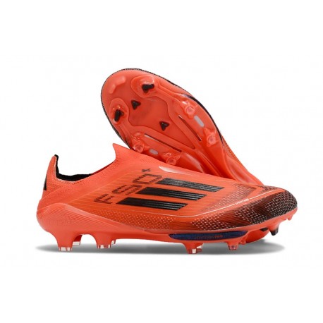adidas F50 + Sin Cordones FG Rojo Negro