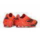 adidas F50 + Sin Cordones FG Rojo Negro