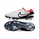 Nike Tiempo Legend 10 Elite FG Blanco Negro Carmesí Vivo
